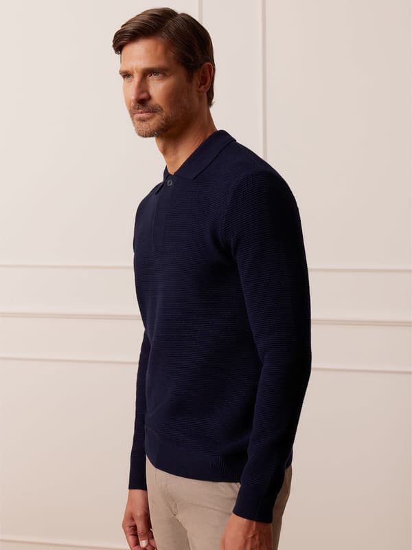 MARINEBLÅ JUKON SWEATER M