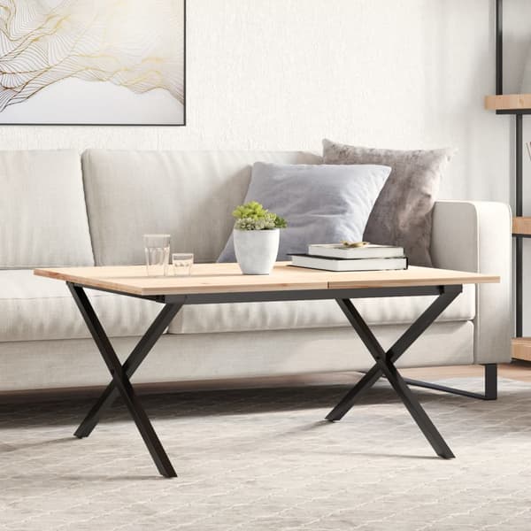 vidaXL X-formade soffbordsben 80x70x43 cm