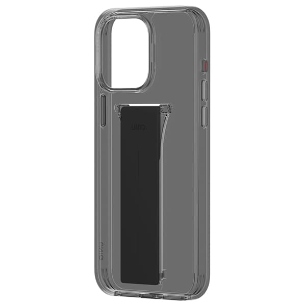 UNIQ Heldro Mount med stativcover til iPhone 15 Pro Max, røget