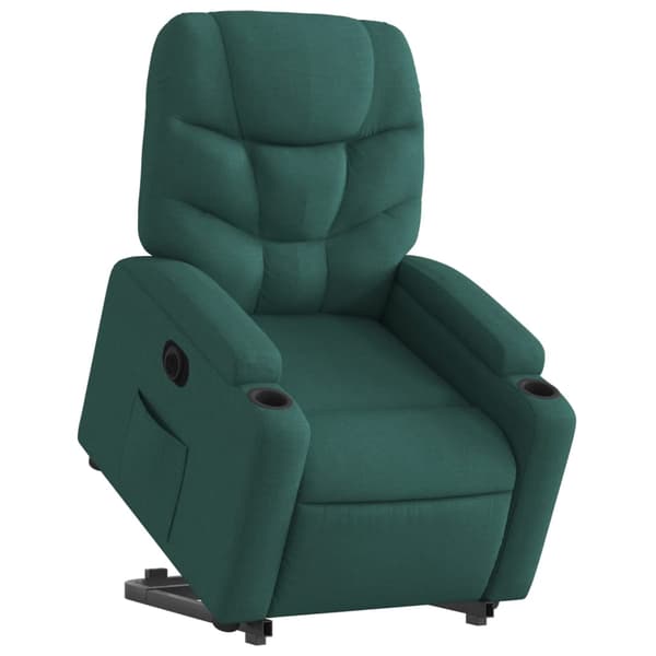 vidaXL Elektrisk lyftande massagefåtölj grön