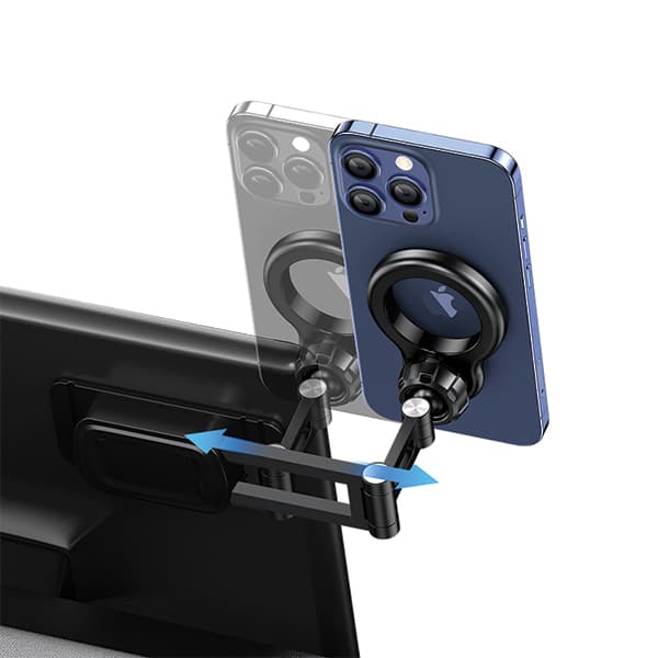 USAMS magnetisk, foldbar dashboardholder US-ZJ076 sort