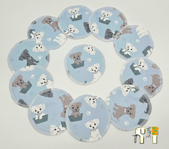 NappiMe PUL Coolmax absorberende brystpuder til hunde, blå