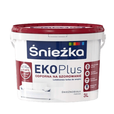 Eko Plus hvid vandflaske 3 l