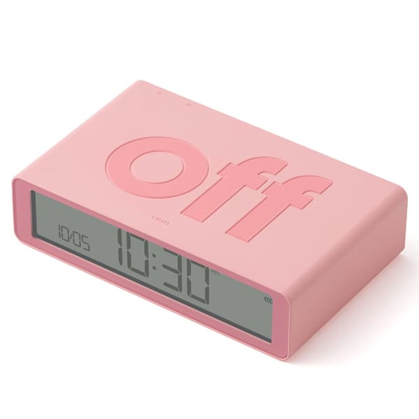 Lexon Flip Classic Dubbelsidig Väckarklocka, Rosa
