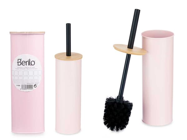 Toiletbørste med rosenbeholder