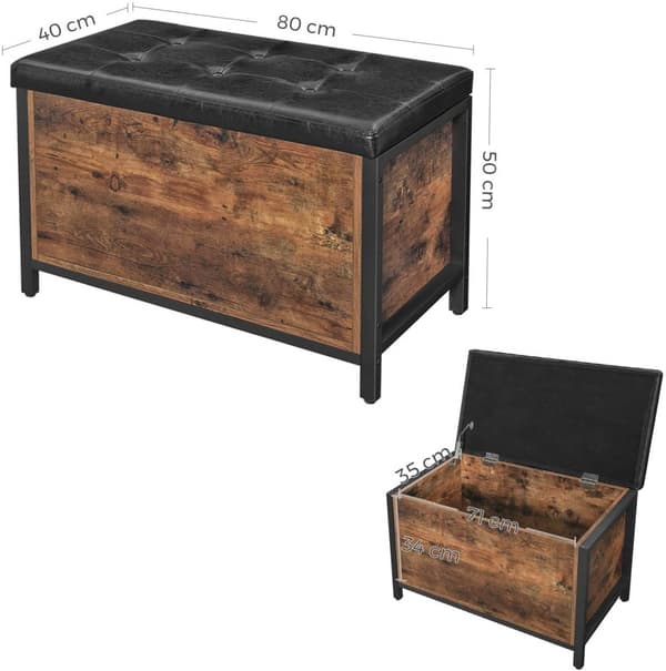 Bänk med låda och LOFT-sits
