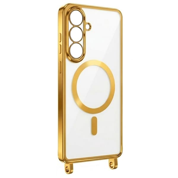 Etui til Samsung Galaxy S26 Plus, Electro MagSafe, guld + Snor