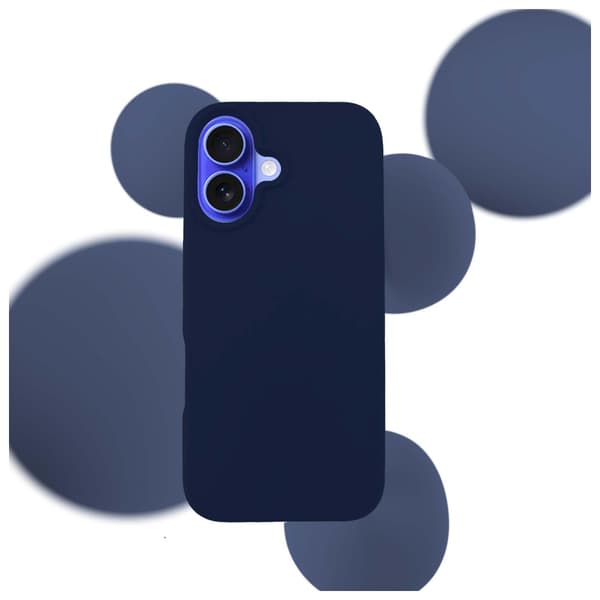 3MK Silikonskal till iPhone 16 Plus, Marinblå