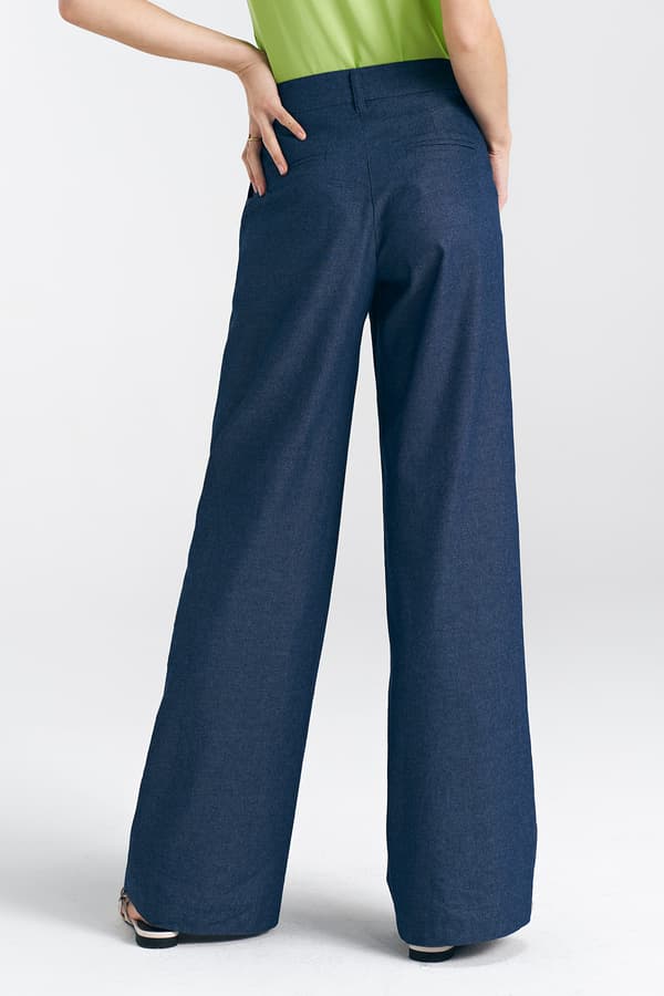 Jeans med vide ben - denim 42