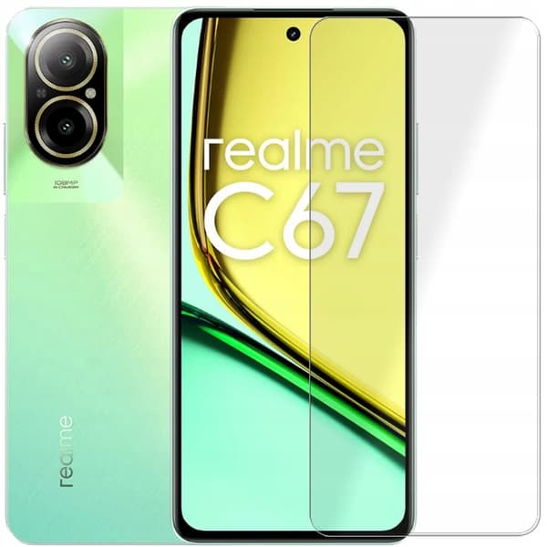 3x Härdat glas för Realme C67 4G glas 9H | 3-pack