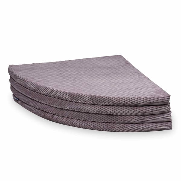 Rund foldemåtte, diameter 160, Corduroy Lavendel