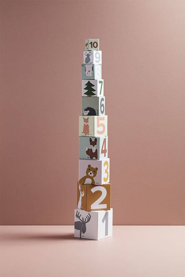 Kid's Concept - Papperspusselkuber 1-10 EDVIN