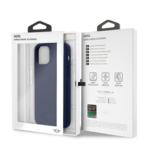 Tone On Tone Mini Silikone Etui til iPhone 12/12 Pro, Marineblå