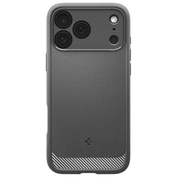 Spigen Rugged Armor Mag MagSafe -kotelo iPhone 17 Prolle, harmaa