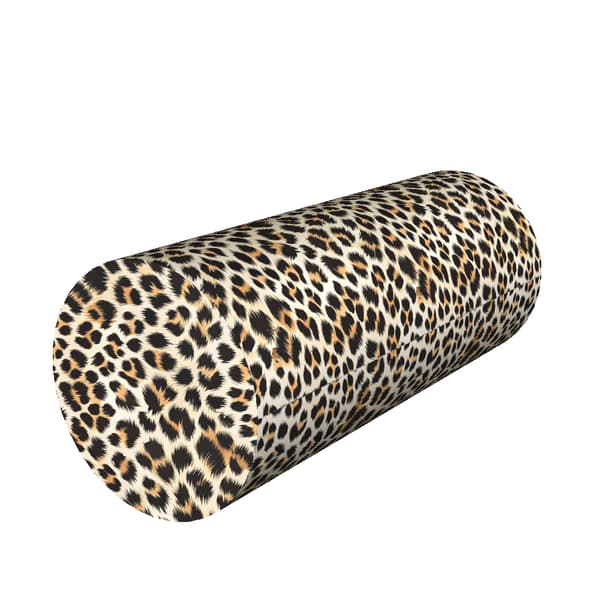 Rullepude i memory foam - LIGHT LEOPARD - Ø25x60 cm
