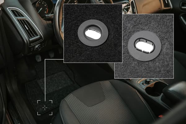 Velour måtter til: Ford Focus MK2 cabrio (2006-2010) anthra