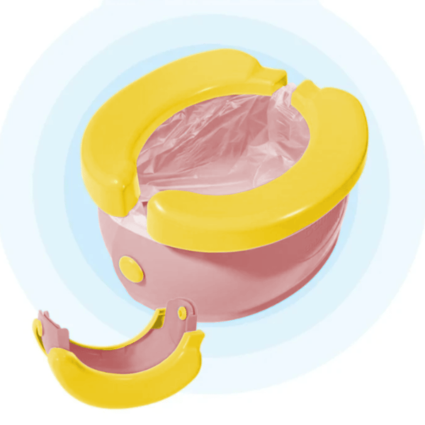 Bærbart, foldbart urinal, bananrosa farve [DG-NC1-ROZ]
