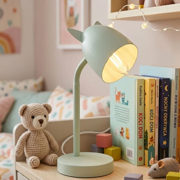 Børne skrivebordslampe 31 cm grøn