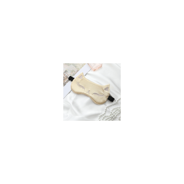 Kattsovmask, guldfärgad satin, dekorativ OPK01BR