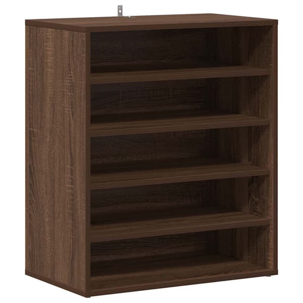vidaXL skoskab brunt egetræ 60x35x70 cm