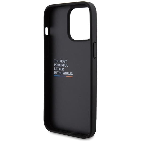 BMW BMHCP15X22NBCK iPhone 15 Pro Max 6,7" sort/sort læder Carbon