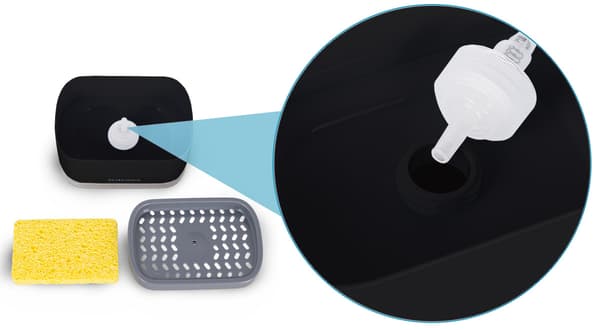 Heckermann KH20017 Køkkenvæskedispenser Sort