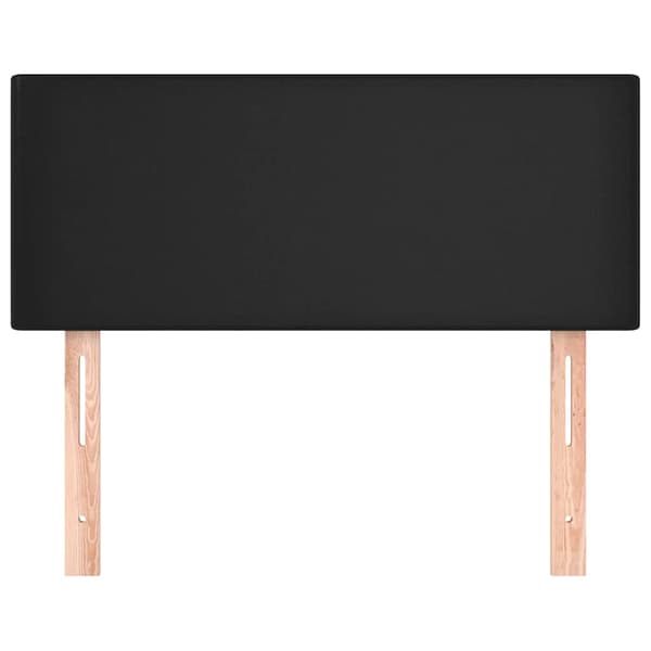 vidaXL Hovedgærde til seng sort 100x5x78/88 cm kunstlæder