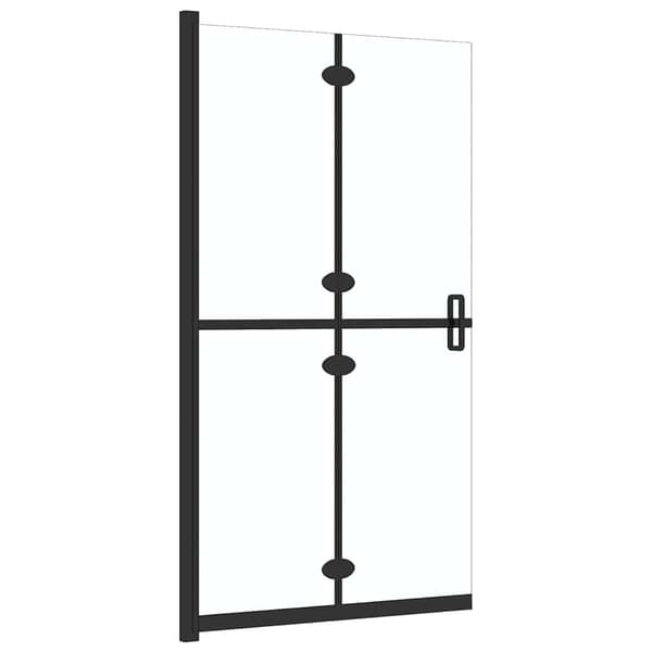 vidaXL Hopfällbar duschvägg klarglas 100x190 cm