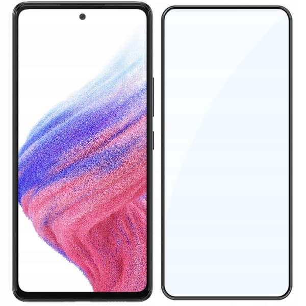 2x Härdat glas för Samsung Galaxy A53 5G med helskärmstäckning, 5D-glas
