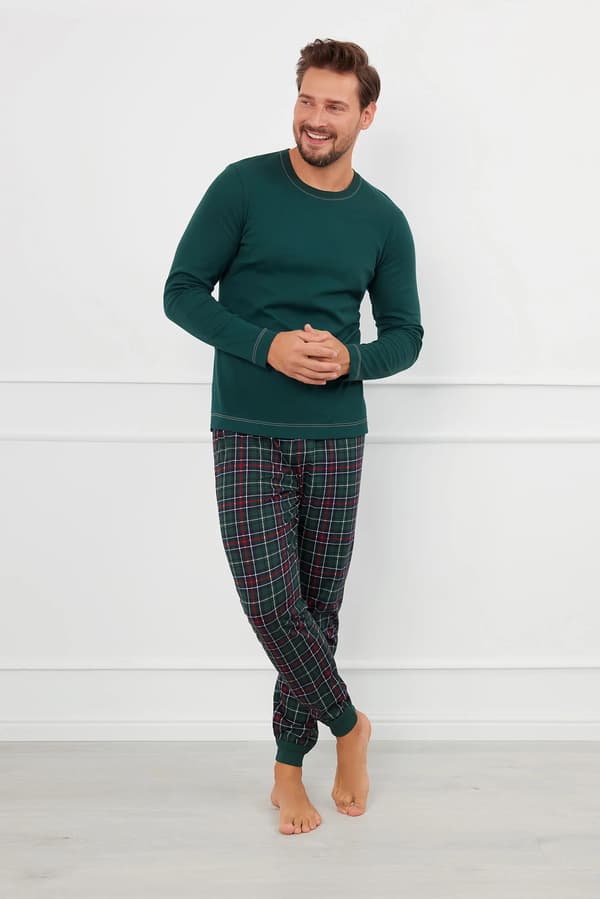 Fogo herrpyjamas långärmad, långbyxor L