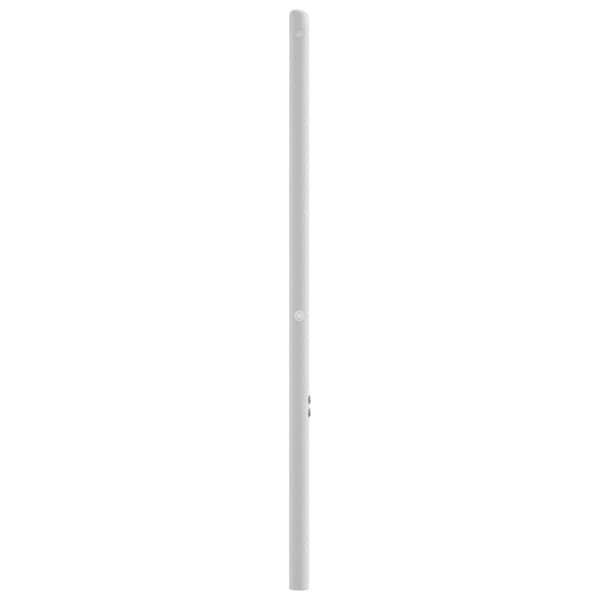 vidaXL metalsengegavl, hvid, 100 cm