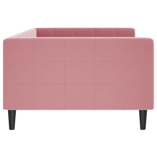 vidaXL Bäddsoffa rosa 100x200 cm klädd i sammet