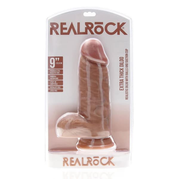 Extra tjock rak med kulor 23 cm - brun