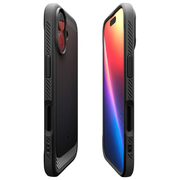 Spigen Rugged Armor MagSafe -kotelo iPhone 17:lle, musta