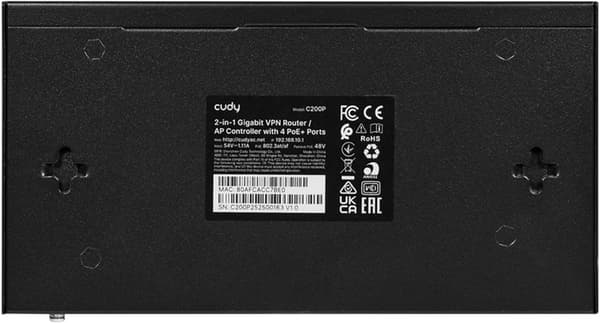 Cudy C200P AP Access Point Controller med 4 PoE+ porte
