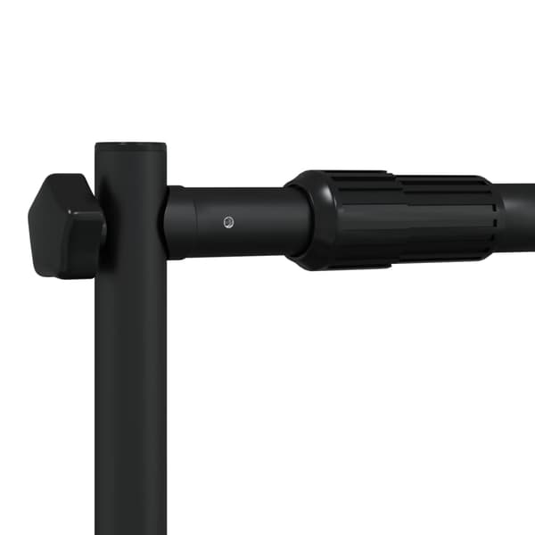 vidaXL baggrundsstativ sort 254x243 cm stål
