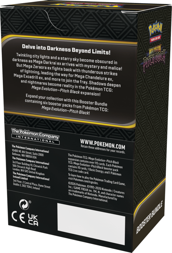 Pokémon TCG: Mega Evolution-kortset - Pitch Black - Boosterpaket