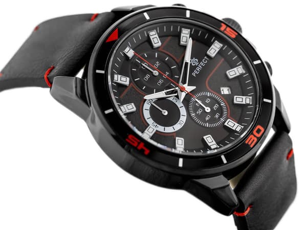 Herrklocka PERFECT CH02L - Chronograf (zp351d) + Box
