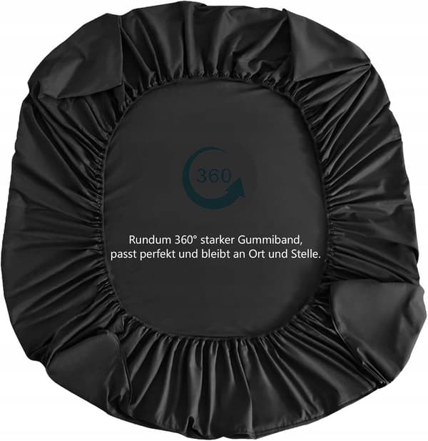 Stræklagen 160x200 bomuld sort jersey 100%