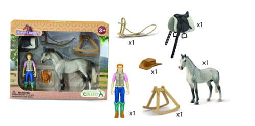 Collecta. Harrastajajokki ja tarvikkeet laatikossa