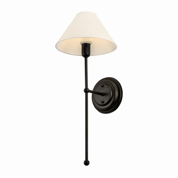 BASIC Svart VIT vägglampa - smal