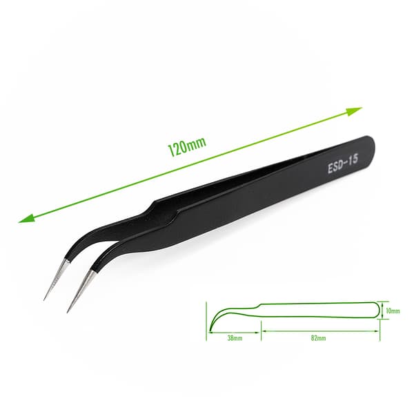 Pincet 120 mm buet ESD-15