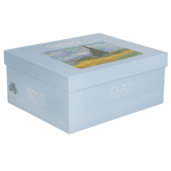 Sæt med 2 Van Gogh Hvedemarkskopper og underkopper 270 ml