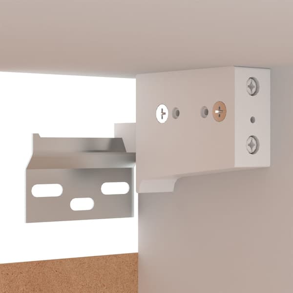 vidaXL sengebord hvid 30,5x30x30 cm spånplade