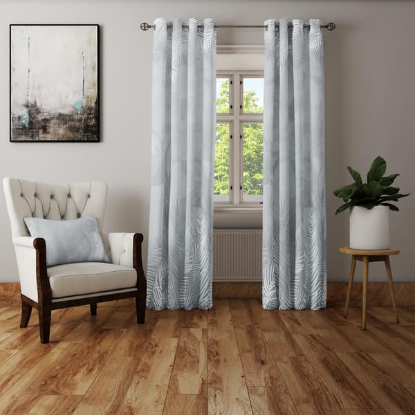 Gardin med snørehuller print 176