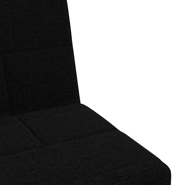 vidaXL sovesofa med kopholdere sort stof
