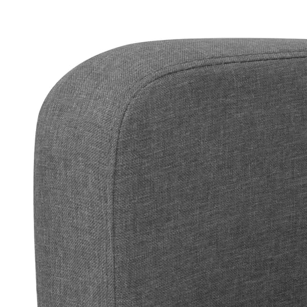 vidaXL 2-sitssoffa, mörkgrå, 135x65x76 cm