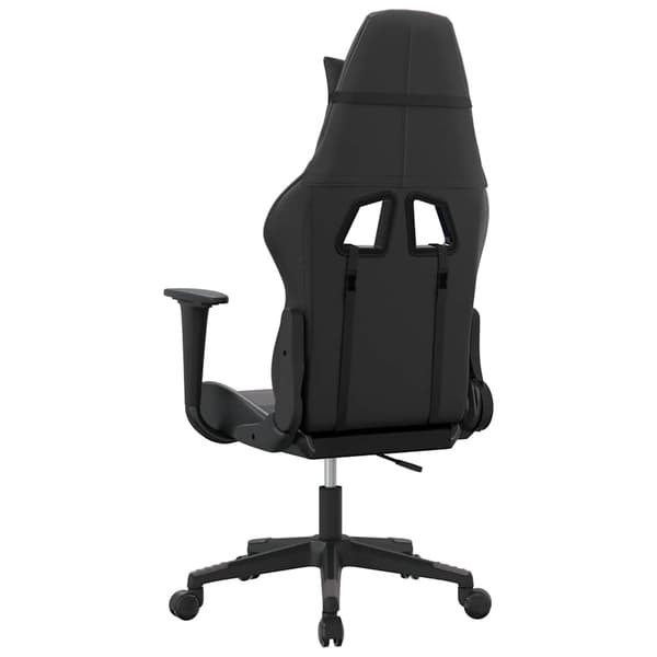 vidaXL gamingstol, sort og grå, kunstlæder