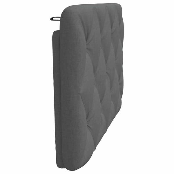 vidaXL hovedgærdehynde, mørkegrå, 90 cm, stof