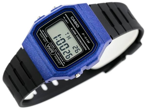 Herrklocka CASIO F-91WM-2ADF (zd102e) + LÅDA